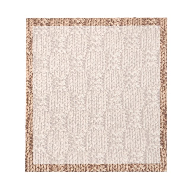 Bubble Knit Stitch Pattern by Shirley Taylor Notepad (Front)