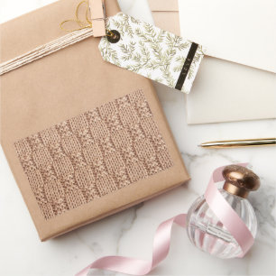 Bubble Knit Stitch Pattern by Shirley Taylor Rectangular Sticker