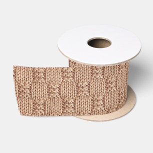 Bubble Knit Stitch Pattern by Shirley Taylor Satin Ribbon