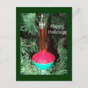 Bubble Light Holiday Postcard