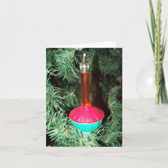 Bubble Light Photo Folded Note Card (Front)
