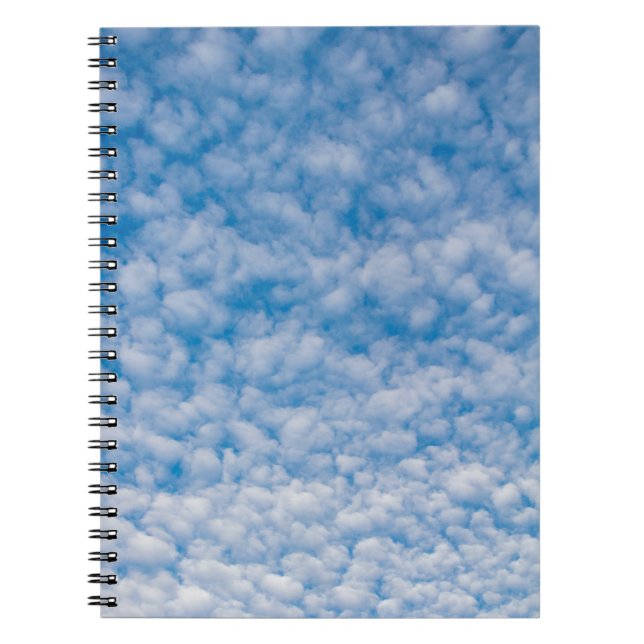 Bubble Mammatus Clouds Blue Sky Nature Photography Notebook (Front)