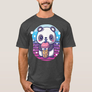 Bubble Milk Tea Boba Cute Bear Kawaii Aesthetic Pr T-Shirt
