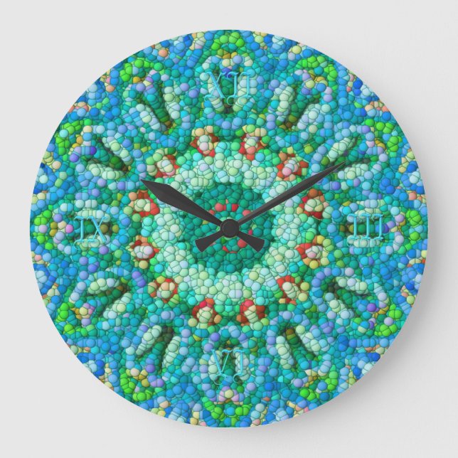 Bubble-Mosaic Clock I (Front)