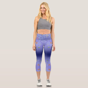 Bubble n Butterflies Capri Leggings