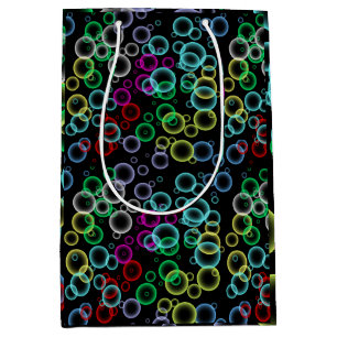 bubble pattern 02.b Black BG Medium Gift Bag