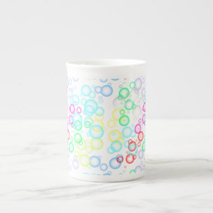bubble pattern 02.b White BG Bone China Mug