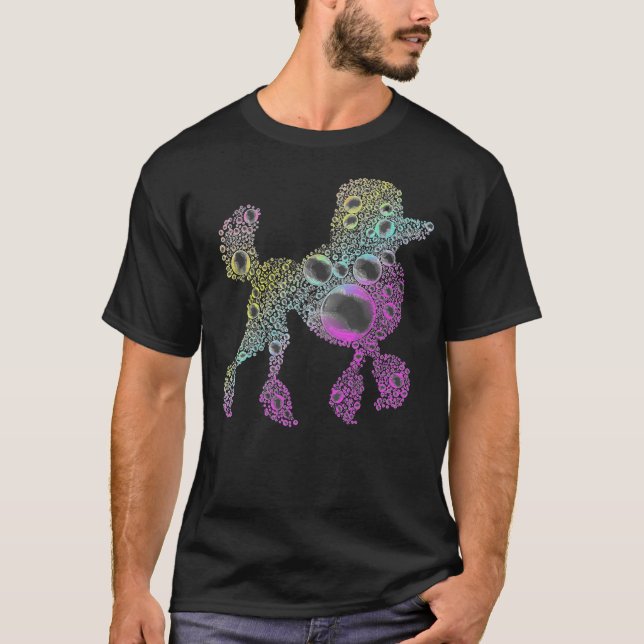 Bubble Poodle Multicoloured Relaxed Fit T-Shirt (Front)