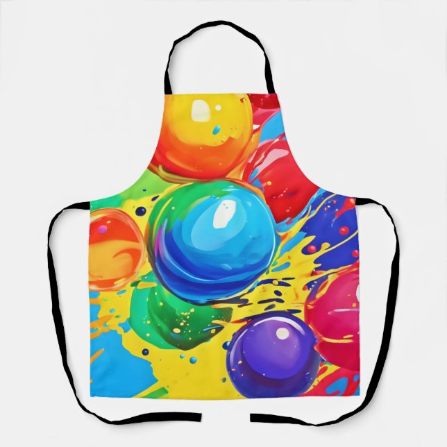 Bubble Pop: Bright and Bold Apron (Front)