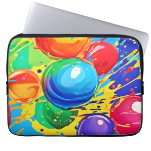 Bubble Pop: Bright and Bold Laptop Sleeve