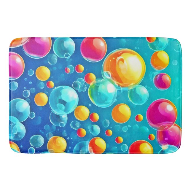 Bubble Pop Delight Bath Mat (Front)