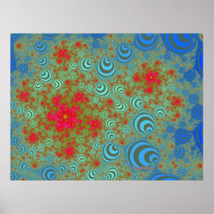 Bubble Roses Poster