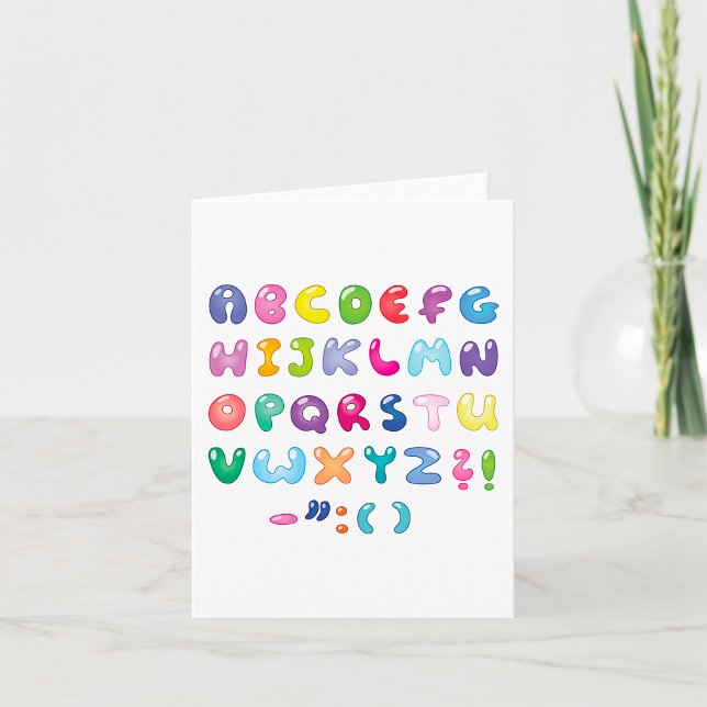 Bubble Shaped Alphabet Card (Creator Uploaded)