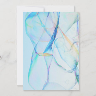 bubble sky background many bubbles thank you card