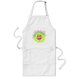 Bubble Smile Meemogie Emoji Art Long Apron