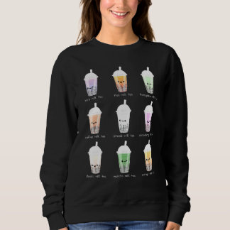 Bubble Tea And Boba Tea Pastel Pink Aesthetic Sweatshirt