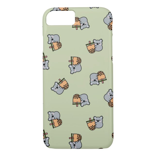 Bubble Tea and Koala Bear Case-Mate iPhone Case (Back)