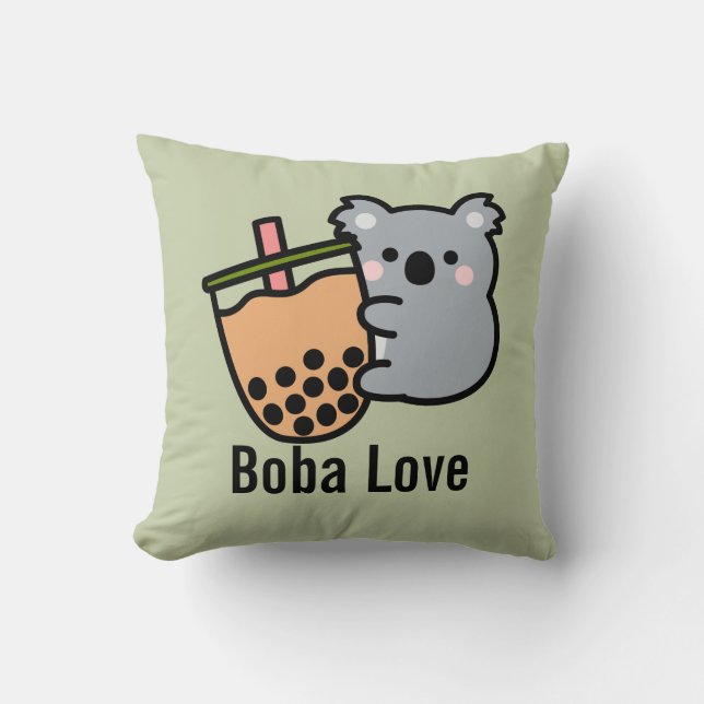 Bubble Tea and Koala Bear Cushion (Front)