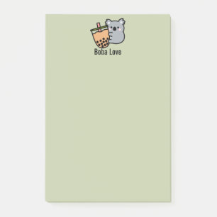 Bubble Tea and Koala Bear Post-it Notes