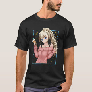Bubble Tea Anime Girl Kawaii Japanese T-Shirt