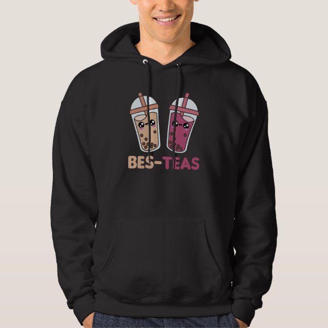 Bubble Tea Best Friends Party Partner Boba Hoodie (Front)