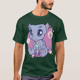 Bubble Tea Boba Kawaii Pastel Goth Dragon Cute Ani T-Shirt