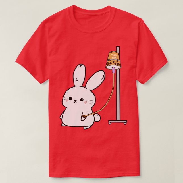 Bubble Tea Bunny T-Shirt (Design Front)