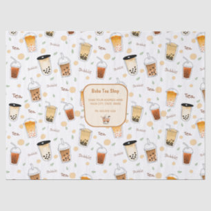 Bubble Tea Business Personalised white  Tissue Paper