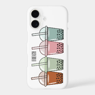 Bubble tea cartoon illustration
