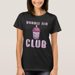 Bubble Tea Club Boba Black Tea Beverage Cream Puff T-Shirt