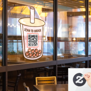 Bubble Tea Contactless Scan QR Code Menu 