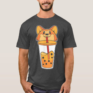 Bubble Tea Corgi Boba Bes Teas  T-Shirt