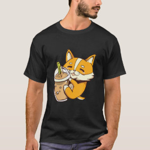Bubble Tea Cute Corgi Dog Puppy Boba Tea Sweet Dri T-Shirt