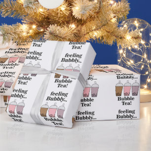 Bubble Tea Funny Birthday Wrapping Paper