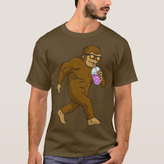 Bubble Tea Gift Kids Bigfoot Boba Tea Bubble Tea T-Shirt