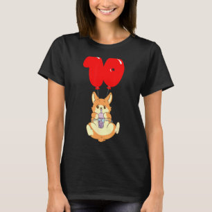 Bubble Tea Hamster  10th Birthday  Kids Balloon Pa T-Shirt