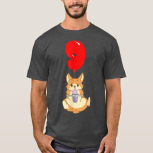 Bubble Tea Hamster - 9th Birthday - Kids Balloon P T-Shirt