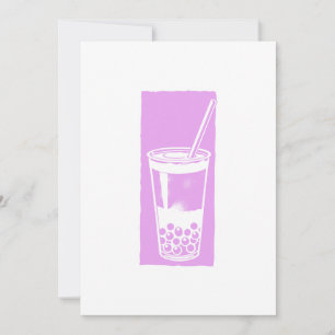 Bubble tea  invitation