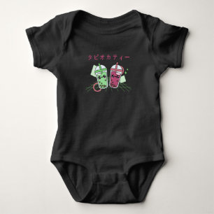 Bubble Tea Japanese Retro 90s Kawaii Baby Bodysuit