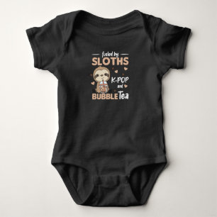 Bubble Tea K-Pop Fault Chocolate Sweet Animals Baby Bodysuit