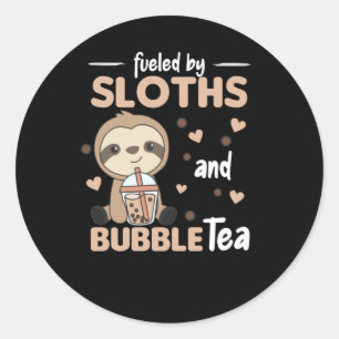 Bubble Tea K-Pop Fault Chocolate Sweet Animals Classic Round Sticker