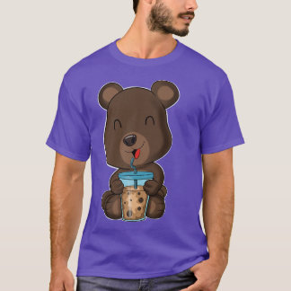 Bubble Tea Kawaii Bear I Boba Tea Otaku Bear Premi T-Shirt