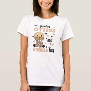 Bubble Tea Otter Chocolate Sweet Animals Boba T-Shirt