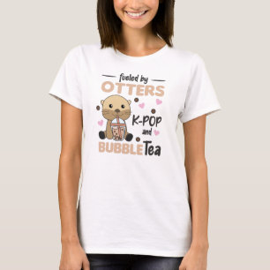 Bubble Tea Otter With Chocolate Cute Animals T-Shirt