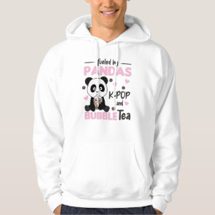 Bubble Tea Panda Chocolate K-Pop And Boba Hoodie
