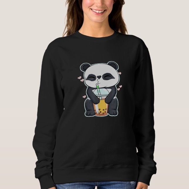 Bubble Tea Panda Sweatshirt (Front)