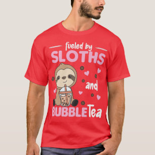 Bubble Tea Sloth With Chocolate Tea Cute Sloths Pr T-Shirt