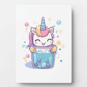 Bubble Tea Unicorn (1) Plaque