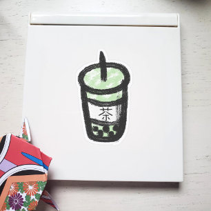 Bubble Tea with Kanji Green