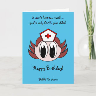 Bubble Tot Nurse Card